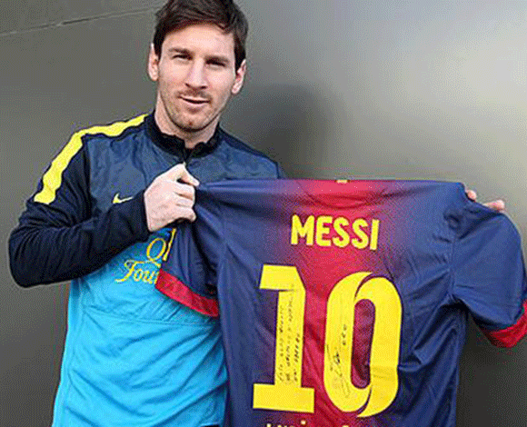 100 ألف يورو من ميسي لأطفال سوريا