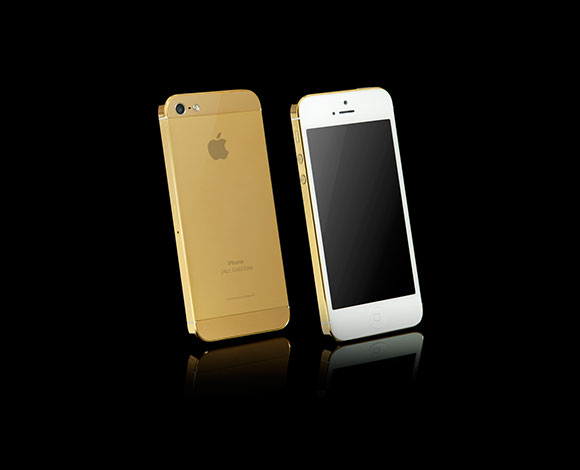 إطلاق أول iPhone 5S مطليّ بالذهب 