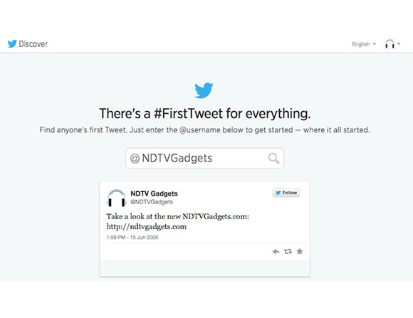 إكتشف أولى تغريداتك على تويتر  