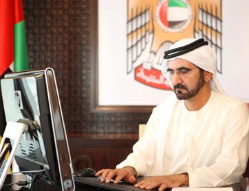 الشيخ محمد بن راشد يشارك خبرته على تويتر