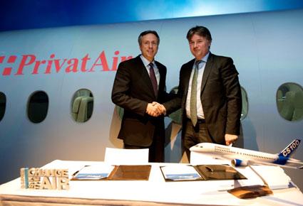 PrivatAir  تخطط لإتمام صفقة تصل إلى 636 مليون دولار لشراء طائرات CSeries 