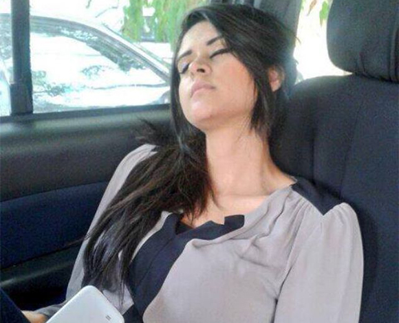 بالصورة- هكذا تنام سلمى رشيد 