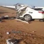 شاهد بالفيديو أعنف حادث سير في السعودية