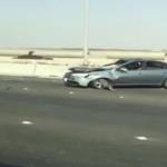 بالفيديو- أغرب حادث فيي السعودية !