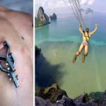 الفيديو- هل تتجرأ أن تتشبه بهذا المغامر؟