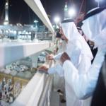 بالفيديو.. ملك السعودية يتفقد موقع حادث الحرم المكي