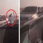 بالفيديو- سعودي يعتدي على قائد مركبة في إشارة مرور عامة