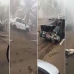 بالفيديو.. تصادم 96 سيارة بالإمارات ... إصابات بشرية طفيفة ومادية كبيرة