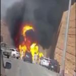 احذر الاقتراب من سيارة تحترق .. شاهد ماذا حدث في الرياض