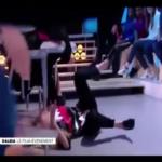 شاهد ماذا حدث لهذه الممثلة على الهواء مباشرة