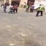 شاهد مشاجرة كبيرة وسقوط فتاة مغشيًا عليها