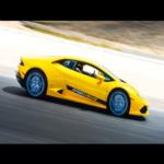 تحطم لامبورغيني في مضمار للسباق