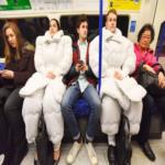 بذلة النوم المحمولة للنوم في المواصلات العامة