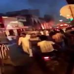 شاهد بالفيديو .. حريق ضخم في البطحاء