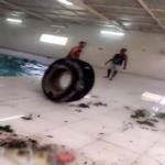 شباب غير مسئول يدمرون استراحة مستأجرة .. فيديو