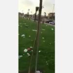 حديقة عامة بجدة تتحول إلى مكب نفايات بفعل زائريها .. فيديو