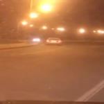 فتاة تقود سيارة على طريق الكورنيش وتتسبب في كارثة