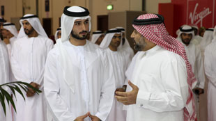ماجد بن محمد يزور معرض الإمارات للوظائف 2012