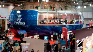 طيران الإمارات تستعرض إنجازاتها خلال معرض بورصة السياحة الدولية في برلين