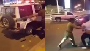الحقيقة وراء المشادة وتقطيع الملابس بين رجل مرور في السعودية ومواطن
