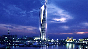 افتتاح برج الحمراء بتكلفة المشروع 180 مليون دينار كويتي