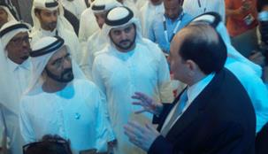 سمو الشيخ بن محمد بن راشد آل مكتوم يزور جناح دو في اليوم الثالث من معرض جيتكس 2014