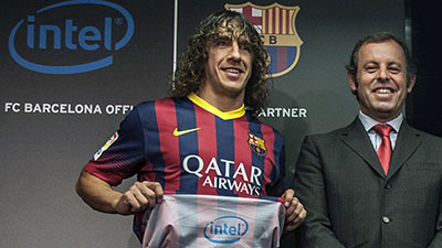 "برشلونة" يوقع اتفاقاً بـ 25 مليون دولار مع "انتل"  