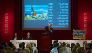 اعمال فنية مميزة وديكورات تحصد 12.5 مليون دولار أمريكي خلال مزاد كريستيز في دبي