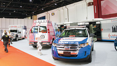 أطول سيارة إسعاف في العالم تصل إلى دبي