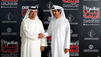 مجلس دبي الرياضي ومركز دبي التجاري العالمي يوقعان اتفاقية تعاون استراتيجي
