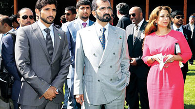 محمد بن راشد يشهد تتويج حمدان بن راشد بلقب الأوكس الإنجليزي