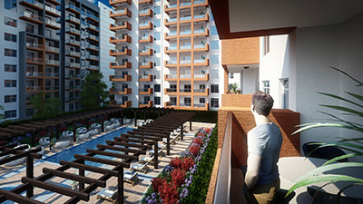 شركة عزيزي للتطوير العقاري تعلن عن مشروع عزيزي ليتريس للشقق السكنية 