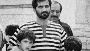 فيديو نادر للشيخ راشد بن محمد وهو صغير