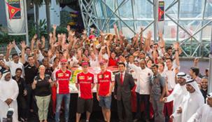 "عالم فيراري أبوظبي" تبدأ احتفالاتها بالذكرى الخامسة لتأسيسها مع نجوم فريق فيراري للسباقات