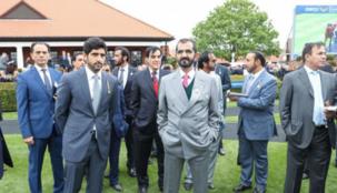 محمد بن راشد يحضر سباق 2000 غينيس الإنجليزي