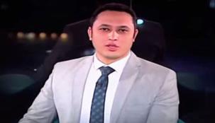 بالفيديو- مذيع يوجه رسالة غريبة لزوجته