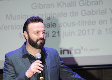 غبريال عبد النور يغني لبنان وجبران في اليونسكو - فرنسا