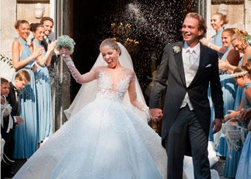 نظرة على زفاف وريثة سواروفسكي وفستانها البالغ سعره مليون دولار