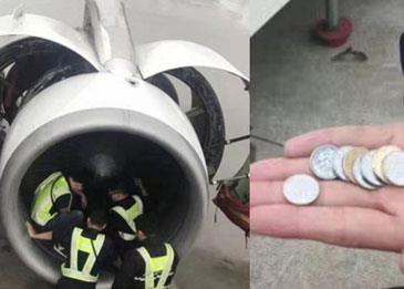مسنة تتسبب في تأخير إقلاع طائرة بعد قذفها قطعا معدنية بمحركها