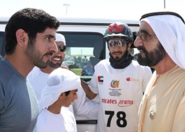 حضور محمد بن راشد السباق الرئيسي لكأس ولي عهد دبي للقدرة