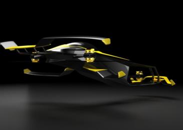 تصميم أول سيارة طيران للفورمولا 1