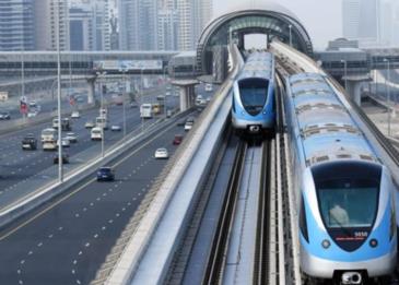 شاهد إيقاف مترو دبي بشكل تام للمرة الأولى منذ إطلاقه