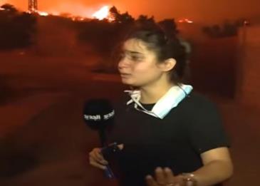 مراسلة لبنانية توضح في فيديو سبب انهيارها على الهواء خلال تغطية حرائق الشوف