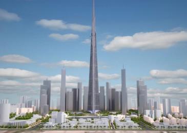 اليكم مراحل بناء أطول برج في العالم في جدة