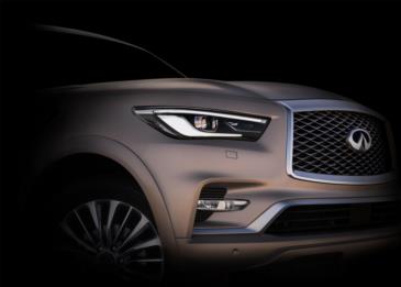 سيارة QX80 الجديدة من انفنيتي تعرض لأول مرة بمعرض دبي للسيارات