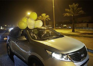 بالصور: أجواء احتفالية في السعودية بعد السماح بقيادة المرأة للسيارات
