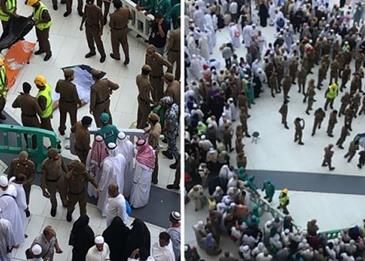 شاهد بالفيديو: انتحار حاج قفزًا من سطح المسجد الحرام إلى صحن الطواف!