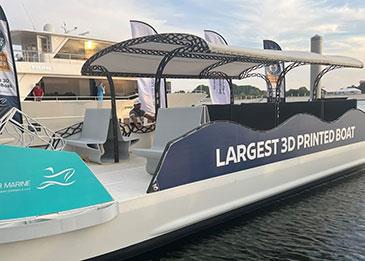 أكبر قارب مطبوع ثلاثي الأبعاد في العالم بأبوظبي