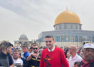 الشيف بوراك في المسجد الأقصى