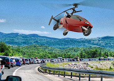 شاهد أول سيارة مدنية طائرة بالعالم